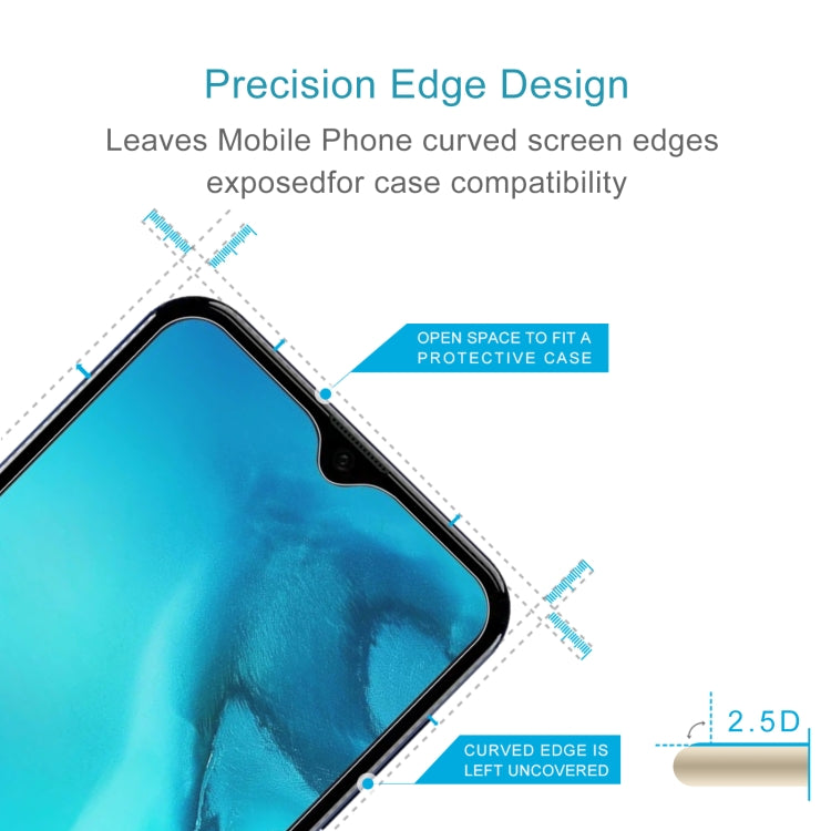 50 PCS 0.26mm 9H 2.5D Tempered Glass Film For Doogee X93