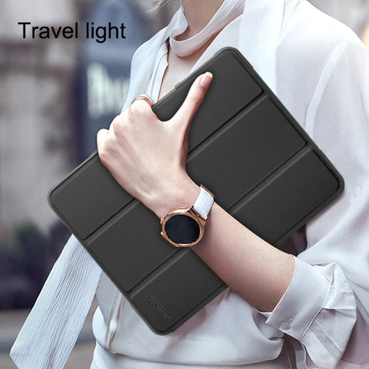 For iPad 9.7 Mutural Horizontal Flip PC + TPU + PU Leather Case with Holder & Pen Slot(Red)