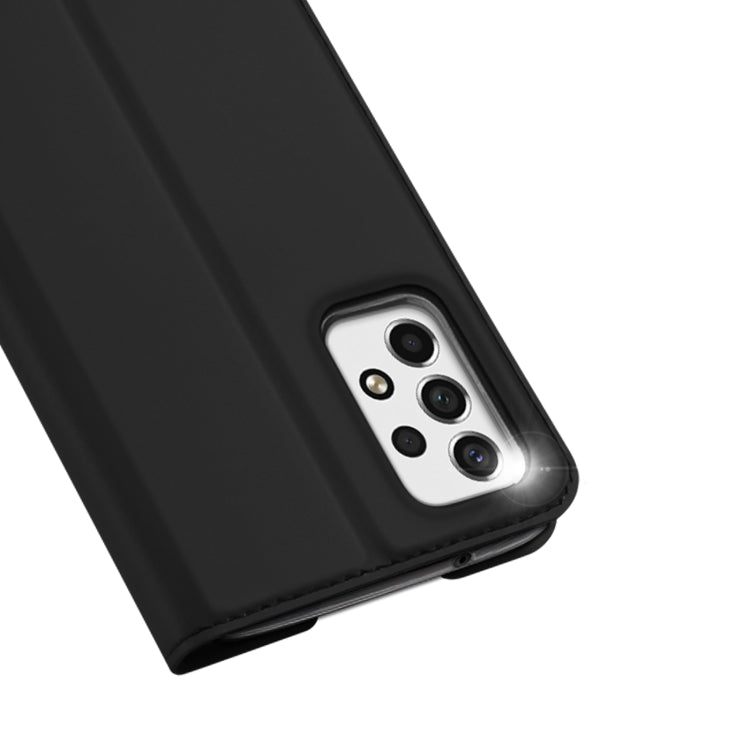 For Samsung Galaxy A53 5G DUX DUCIS Skin Pro Series Shockproof Horizontal Flip Leather Phone Case(Black)