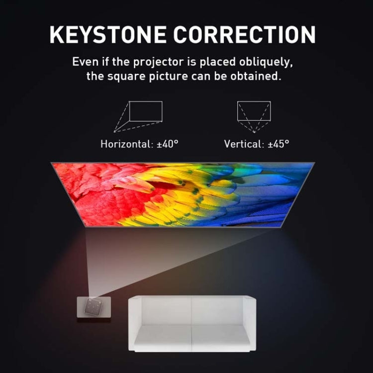 P11 854x480 DLP Smart Projector With Infrared Remote Control, Android 9.0, 4GB+32GB, US Plug