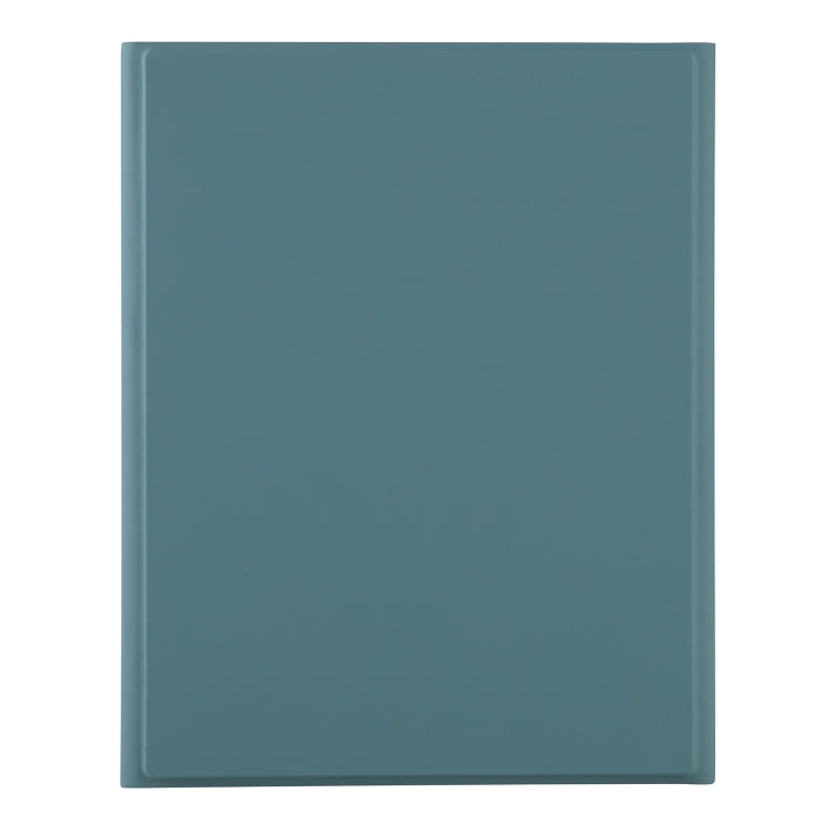 A07B-A Lambskin Texture Square Keycap Bluetooth Keyboard Leather Case with Touch Control For iPad 9.7 2018 & 2017 / Pro 9.7 inch / Air 2(Dark Green)
