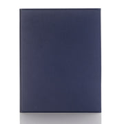 A102B-A Lambskin Texture Square Keycap Bluetooth Keyboard Leather Case with Touch Control For iPad Pro 10.5 inch / 10.2 2021 & 2020 & 2019 / Air 3(Blue)
