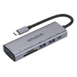 amalink 95120D Type-C / USB-C to SD/TF + 3 Ports USB + PD 3.0 Multi-function HUB (Grey) - USB HUB by amalink | Online Shopping South Africa | PMC TechLife | Buy Now Pay Later Mobicred
