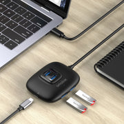 amalink UC310 Type-C / USB-C to 4 Ports USB Multi-function HUB(Black)