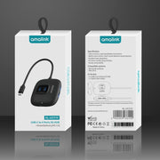 amalink UC310 Type-C / USB-C to 4 Ports USB Multi-function HUB(Black)