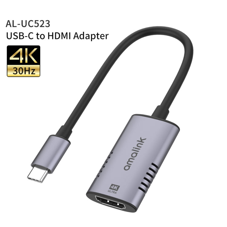 amalink UC523 Type-C / USB-C to HDMI Adapter(Grey)