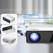 VIVIBRIGHT D5000 1920x1080P 420ANSI 6000Lumens LCD + LED HD Digital Projector, Basic Version EU Plug