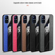 For OnePlus Nord N10 5G XINLI Stitching Cloth Texture Shockproof TPU Phone Case(Black)