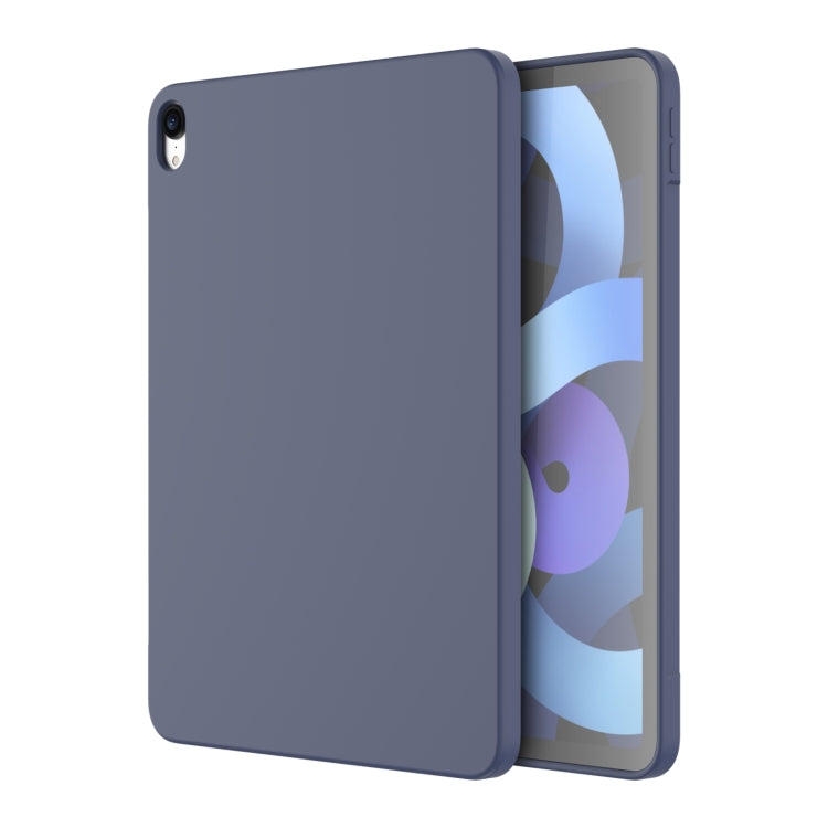 For iPad Air 11 2024 / Air 2022 /  Air 2020 10.9 Mutural Silicone Microfiber Tablet Case(Midnight Blue)