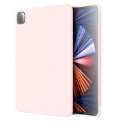 For iPad Pro 12.9 inch 2022 / 2021 / 2020 Mutural Silicone Microfiber Tablet Case(Pink)