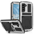 For Samsung Galaxy S21 FE R-JUST Rugged Phone Case with Holder(Silver) - Galaxy Phone Cases by R-JUST | Online Shopping South Africa | PMC TechLife | Buy Now Pay Later Mobicred