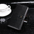 For Cubot Note 9 idewei Crocodile Texture Leather Phone Case(Black) - More Brand by idewei | Online Shopping South Africa | PMC TechLife | Buy Now Pay Later Mobicred