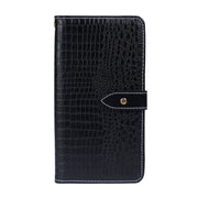 For Cubot Note 9 idewei Crocodile Texture Leather Phone Case(Black)