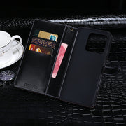 For Tecno Spark 8 idewei Crocodile Texture Leather Phone Case(Black)