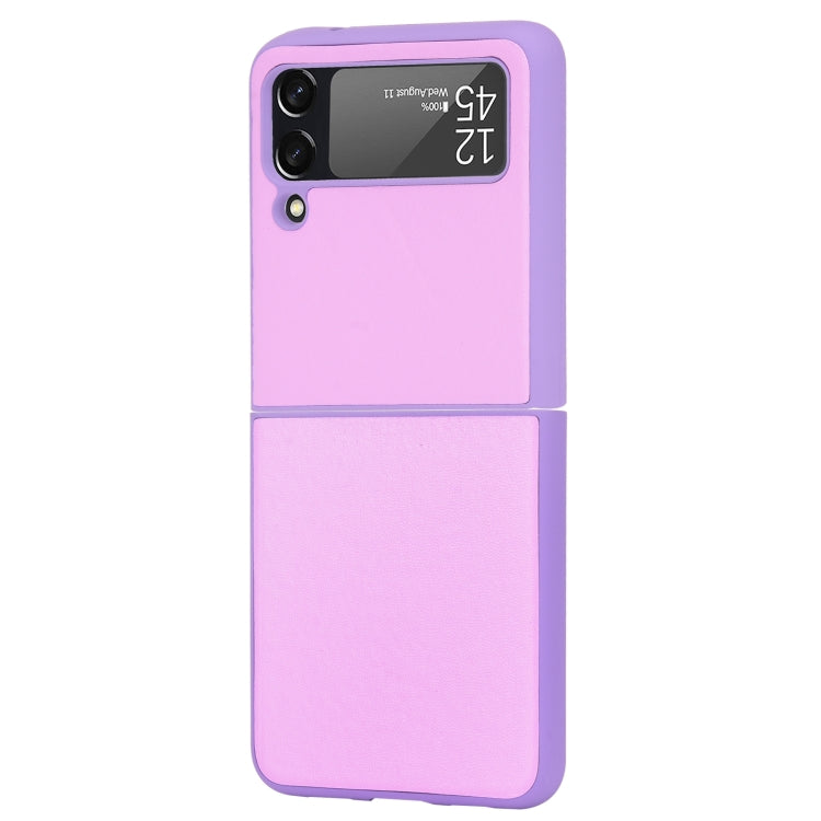 For Samsung Galaxy Z Flip3 5G Plain Texture Phone Case(Purple)