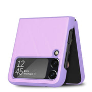 For Samsung Galaxy Z Flip3 5G Plain Texture Phone Case(Purple)