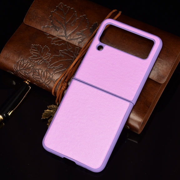 For Samsung Galaxy Z Flip3 5G Plain Texture Phone Case(Purple)