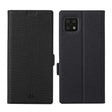 For Sharp Aquos Sense 6 ViLi K Series Magnetic Buckle Horizontal Flip Leather Phone Case(Black) - More Brand by ViLi | Online Shopping South Africa | PMC TechLife | Buy Now Pay Later Mobicred