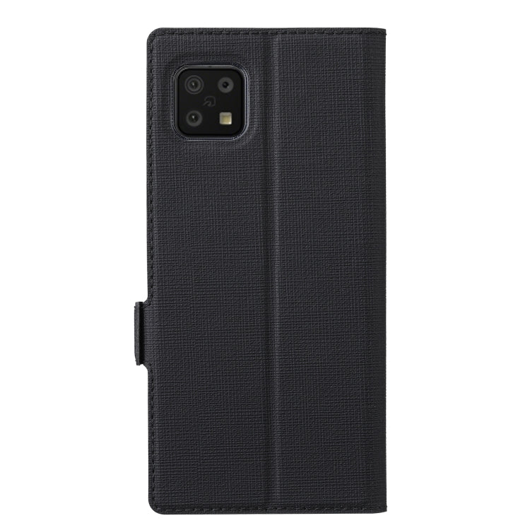 For Sharp Aquos Sense 6 ViLi K Series Magnetic Buckle Horizontal Flip Leather Phone Case(Black)