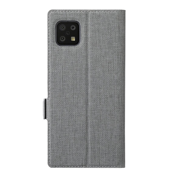 For Sharp Aquos Sense 6 ViLi K Series Magnetic Buckle Horizontal Flip Leather Phone Case(Grey)