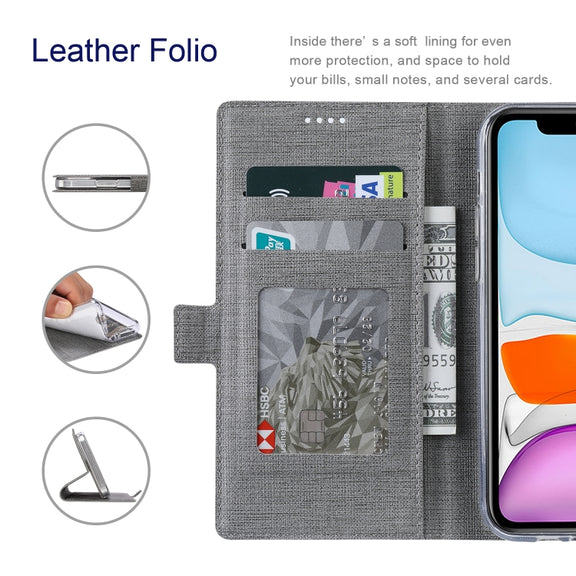 For Sharp Aquos Sense 6 ViLi K Series Magnetic Buckle Horizontal Flip Leather Phone Case(Grey)