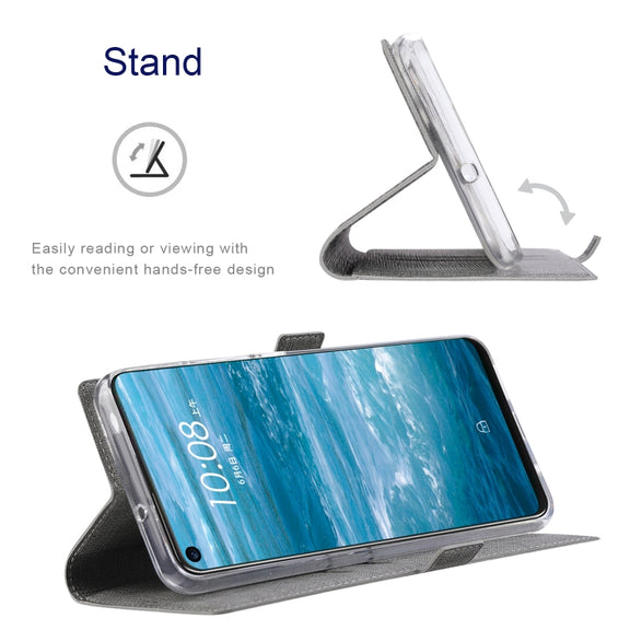 For Sharp Aquos Sense 6 ViLi K Series Magnetic Buckle Horizontal Flip Leather Phone Case(Grey)