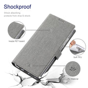 For Sharp Aquos Sense 6 ViLi K Series Magnetic Buckle Horizontal Flip Leather Phone Case(Grey)