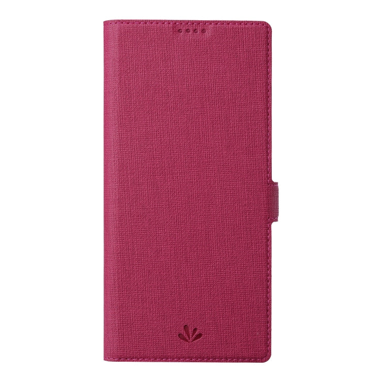 For Sharp Aquos Sense 6 ViLi K Series Magnetic Buckle Horizontal Flip Leather Phone Case(Rose Red)