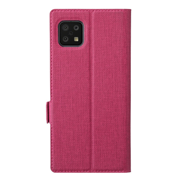 For Sharp Aquos Sense 6 ViLi K Series Magnetic Buckle Horizontal Flip Leather Phone Case(Rose Red)