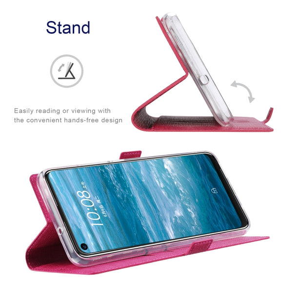 For Sharp Aquos Sense 6 ViLi K Series Magnetic Buckle Horizontal Flip Leather Phone Case(Rose Red)