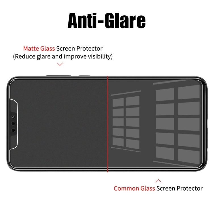 For iPhone 16e / 13 / 13 Pro Transparent Frosted Full Screen Tempered Glass Film