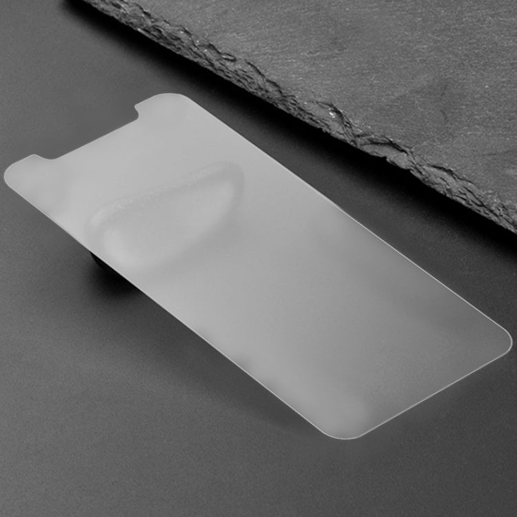 For iPhone 16e / 13 / 13 Pro Transparent Frosted Full Screen Tempered Glass Film