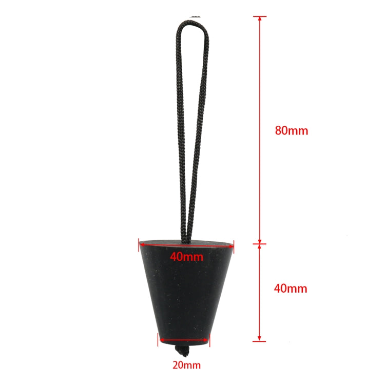 A6699 4 in 1 Black Kayak Silicone Drain Hole Plug