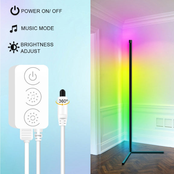 GVVOOHOME LED Symphony Remote Control Floor Atmosphere Light, Power Supply:EU Plug