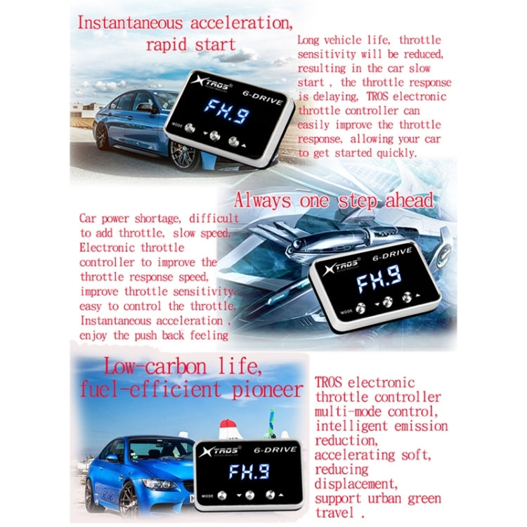 For Ford B-max 2012- TROS TS-6Drive Potent Booster Electronic Throttle Controller
