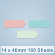 14 x 40mm 160 Sheets Thermal Printing Label Paper For NiiMbot D101 / D11(Arrow Direction) - Printer Accessories by PMC TechLife | Online Shopping South Africa | PMC TechLife | Buy Now Pay Later Mobicred
