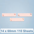 14 x 60mm 110 Sheets Thermal Printing Label Paper For NiiMbot D101 / D11 - Printer Accessories by PMC TechLife | Online Shopping South Africa | PMC TechLife | Buy Now Pay Later Mobicred