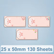 25 x 50mm 130 Sheets Thermal Printing Label Paper For NiiMbot D101 / D11(Cherry Blossom Knot) - Printer Accessories by PMC TechLife | Online Shopping South Africa | PMC TechLife | Buy Now Pay Later Mobicred