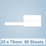 25 x 78mm  90 Sheets Thermal Label Data Cable Sort Stickers For NiiMbot D101 / D11(White)
