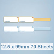 12.5 x 99mm 70 Sheets Thermal Label Data Cable Sort Stickers For NiiMbot D101 / D11(Lucky You)