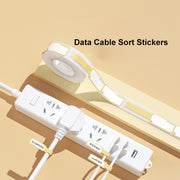 12.5 x 99mm 70 Sheets Thermal Label Data Cable Sort Stickers For NiiMbot D101 / D11(Mint Green)
