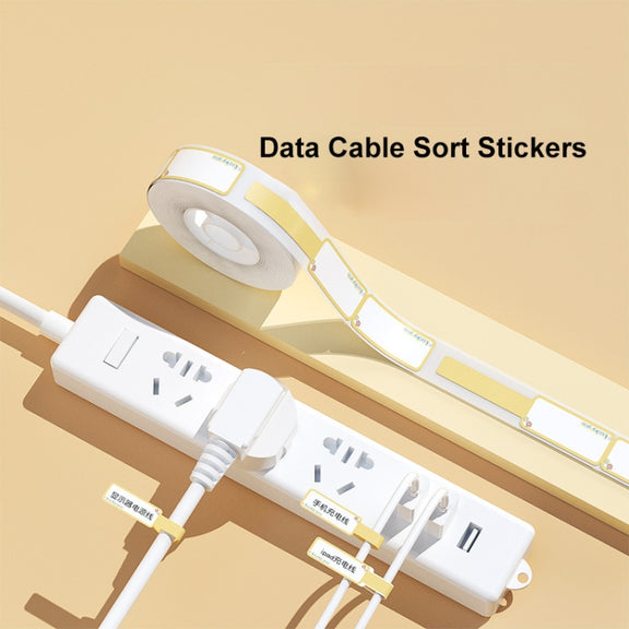 12.5 x 99mm 70 Sheets Thermal Label Data Cable Sort Stickers For NiiMbot D101 / D11(Mint Green)
