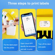 12.5 x 99mm 70 Sheets Thermal Label Data Cable Sort Stickers For NiiMbot D101 / D11(Mint Green)