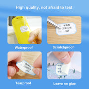 12.5 x 99mm 70 Sheets Thermal Label Data Cable Sort Stickers For NiiMbot D101 / D11(Mint Green)