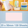 25 x 50mm 130 Sheets Thermal Printing Label Paper Stickers For NiiMbot D101 / D11(Pink) - Printing Paper by PMC TechLife | Online Shopping South Africa | PMC TechLife | Buy Now Pay Later Mobicred