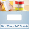 10 x 25mm 240 Sheets Thermal Printing Label Paper Stickers For NiiMbot D101 / D11(White) - Printing Paper by PMC TechLife | Online Shopping South Africa | PMC TechLife | Buy Now Pay Later Mobicred