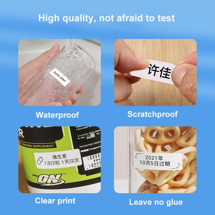 10 x 25mm 240 Sheets Thermal Printing Label Paper Stickers For NiiMbot D101 / D11(Red)