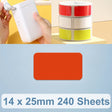 14 x 25mm 240 Sheets Thermal Printing Label Paper Stickers For NiiMbot D101 / D11(Red) - Printer Accessories by PMC TechLife | Online Shopping South Africa | PMC TechLife | Buy Now Pay Later Mobicred