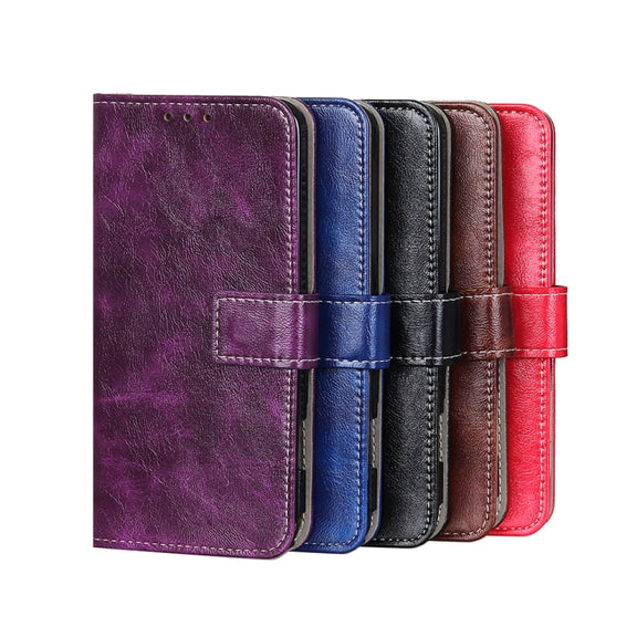 For OPPO Reno7 5G Retro Crazy Horse Texture Horizontal Flip Leather Phone Case(Black)