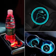 2 PCS Car Constellation Series AcrylicColorful USB Charger Water Cup Groove LED Atmosphere Light(Capricorn) - Car Drink Holders by PMC TechLife | Online Shopping South Africa | PMC TechLife | Buy Now Pay Later Mobicred